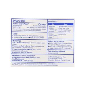Boiron Oscillococcinum Homeopathic Quick-Dissolving Pellets, For Flu-Like Symptoms, 12 Doses