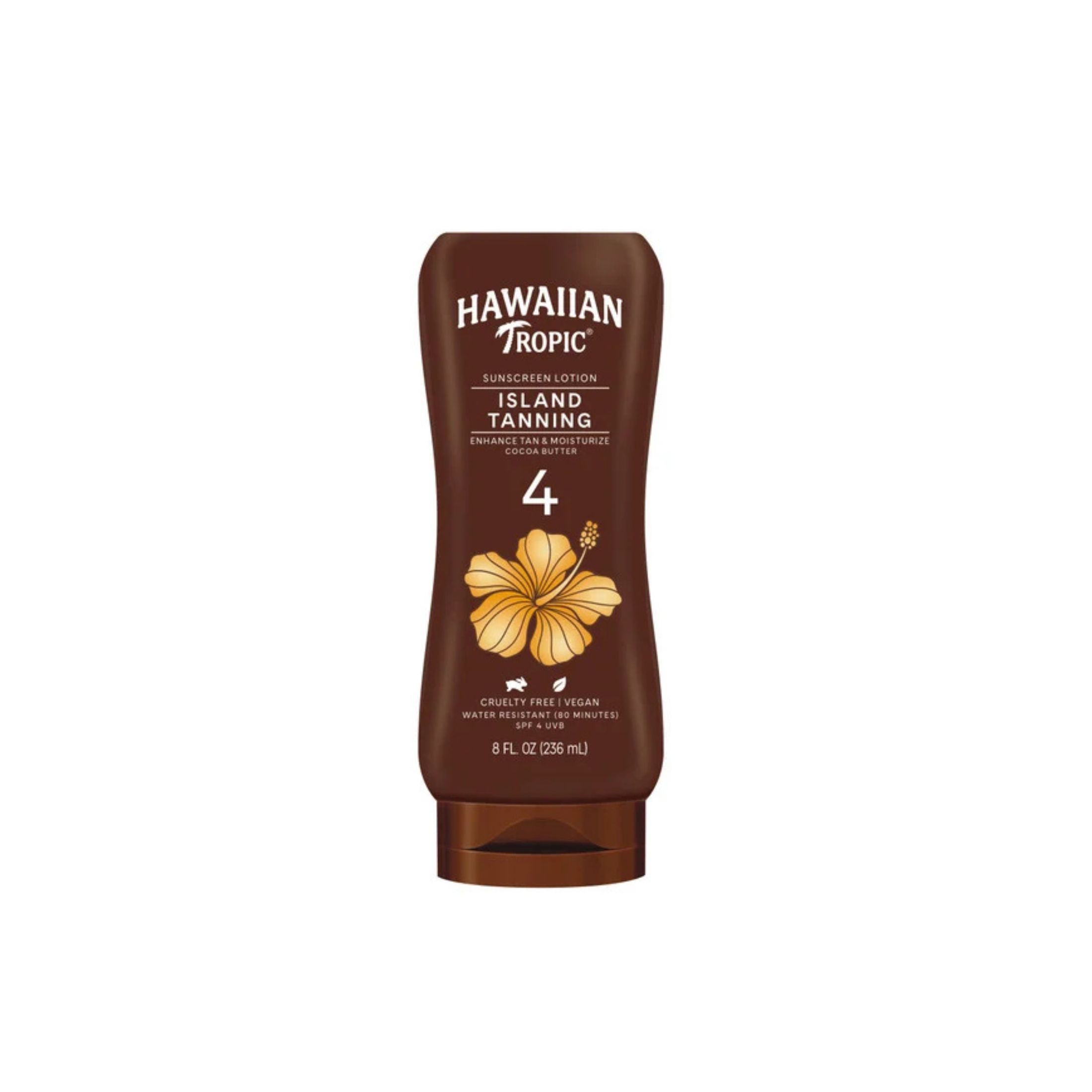 Hawaiian Tropic Sunscreen Lotion, Island Tanning, SPF 4 8 Fl Oz