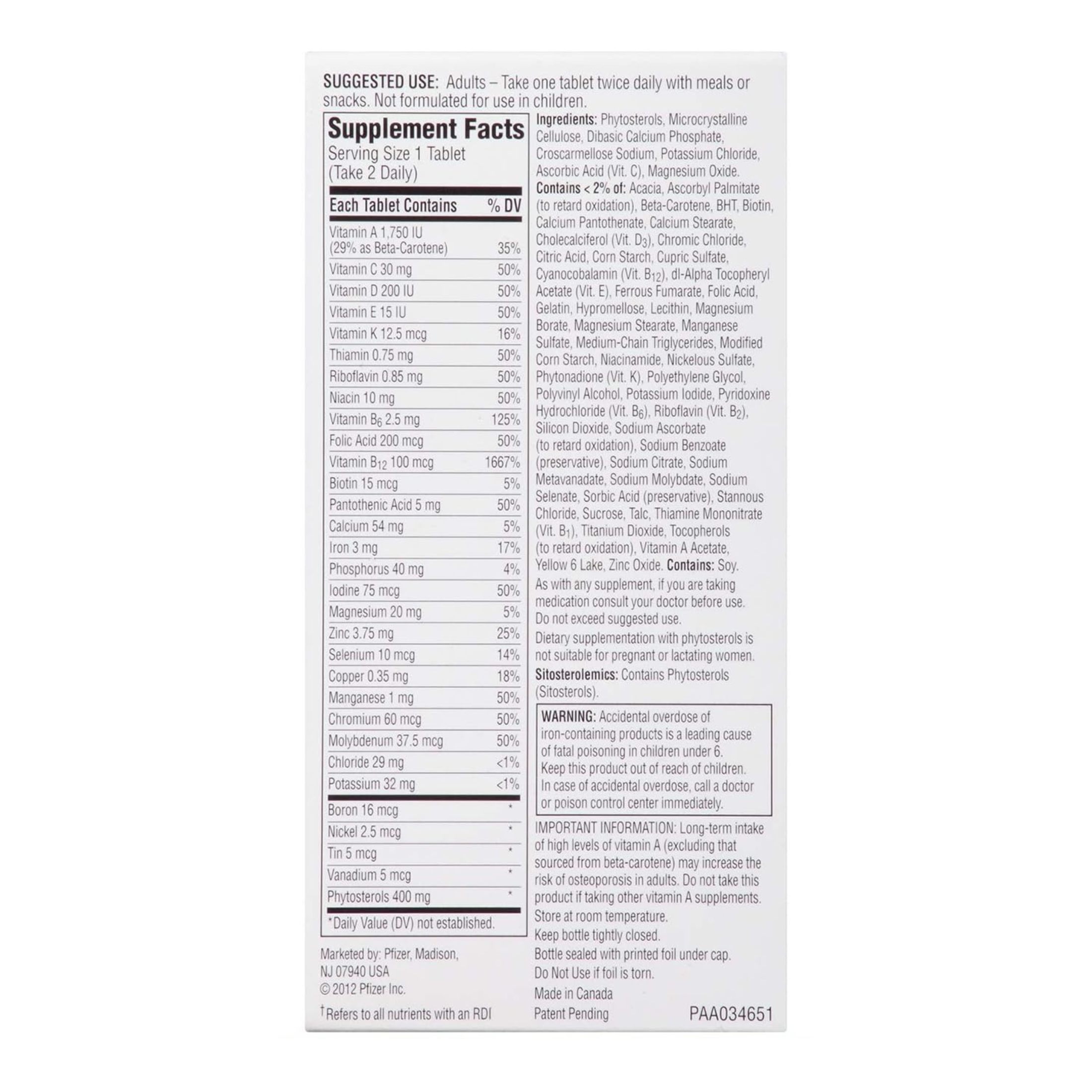 Centrum Specialist Tablets High Potency Heart Multivitamin