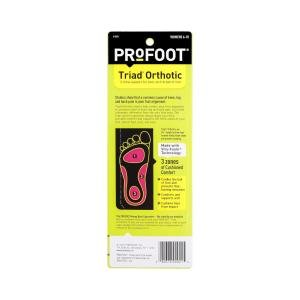 Profoot Triad Women's Orthotic Insoles Size 6-10 - Pair
