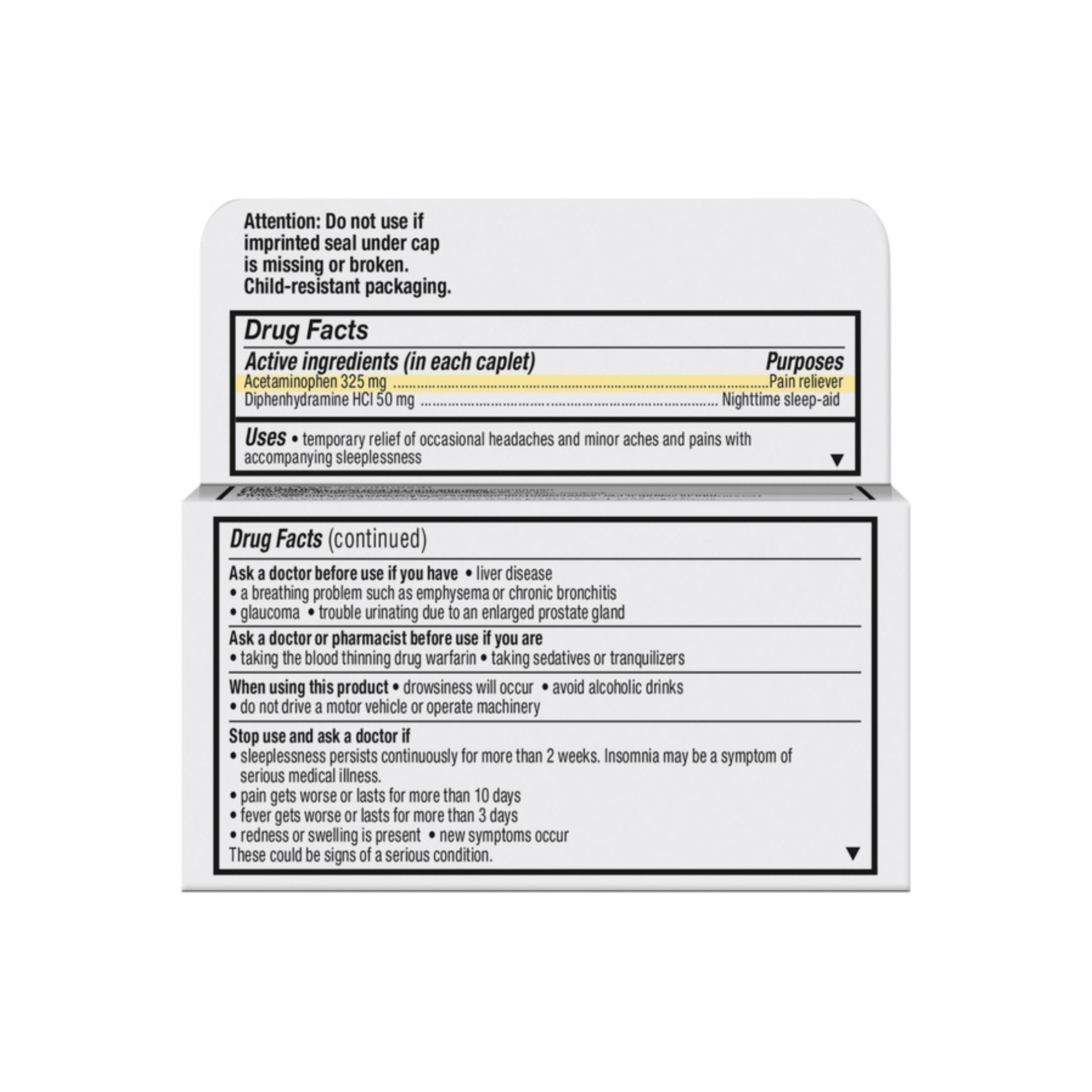 Unisom PM Pain Nighttime Sleep-Aid
