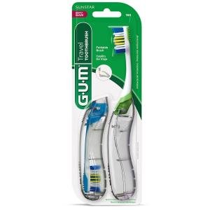 Gum Folding Travel Toothbrush, Soft Assorted