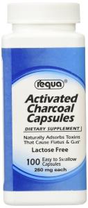 Requa Activated Charcoal - 260 Mg - 100 Capsules