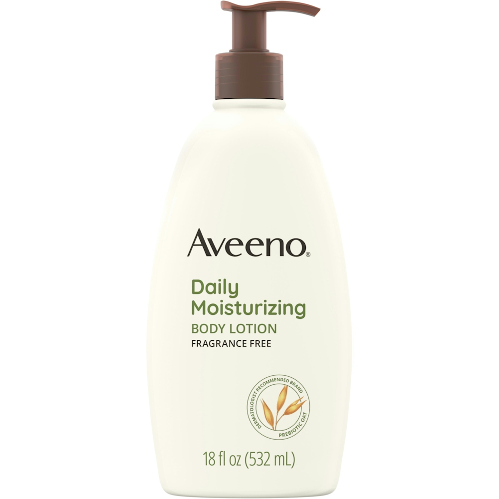 Aveeno Body Lotion, Daily Moisturizing, Fragrance Free 18 Fl Oz