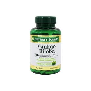 Nature's Bounty Ginkgo Biloba, 60 Mg, Capsules