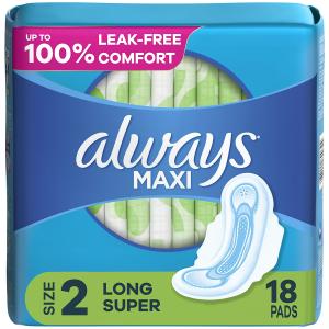 Always Maxi Flexi Wings Size 2 Long Super Soft Pads