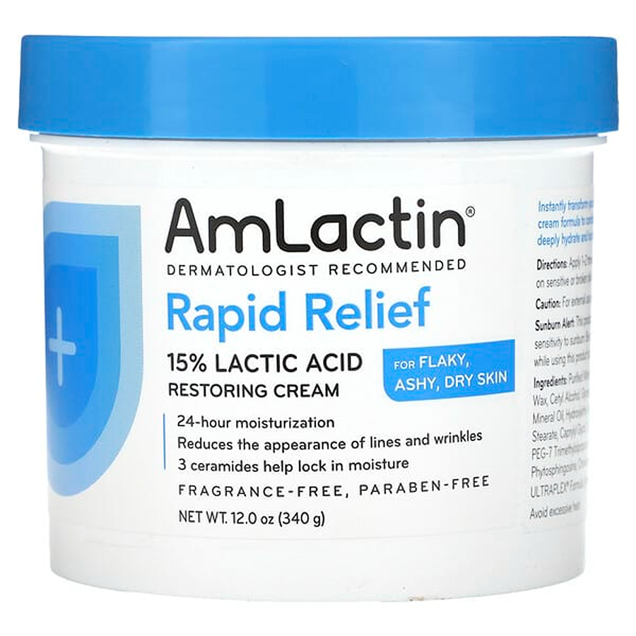 AmLactin Intensive Healing Body AHA Cream - Unscented - 12oz