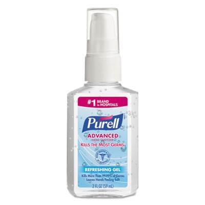 Purell GOJ3052THMCMR - Instant Hand Sanitizer With Aloe 2oz Thermo-clip Bracele
