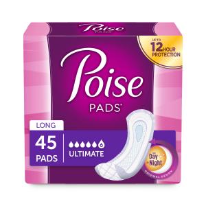 Poise Incontinence Pads, Ultimate Absorbency, Long