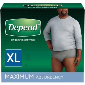 Depend Disposable Underwear Male X-Large