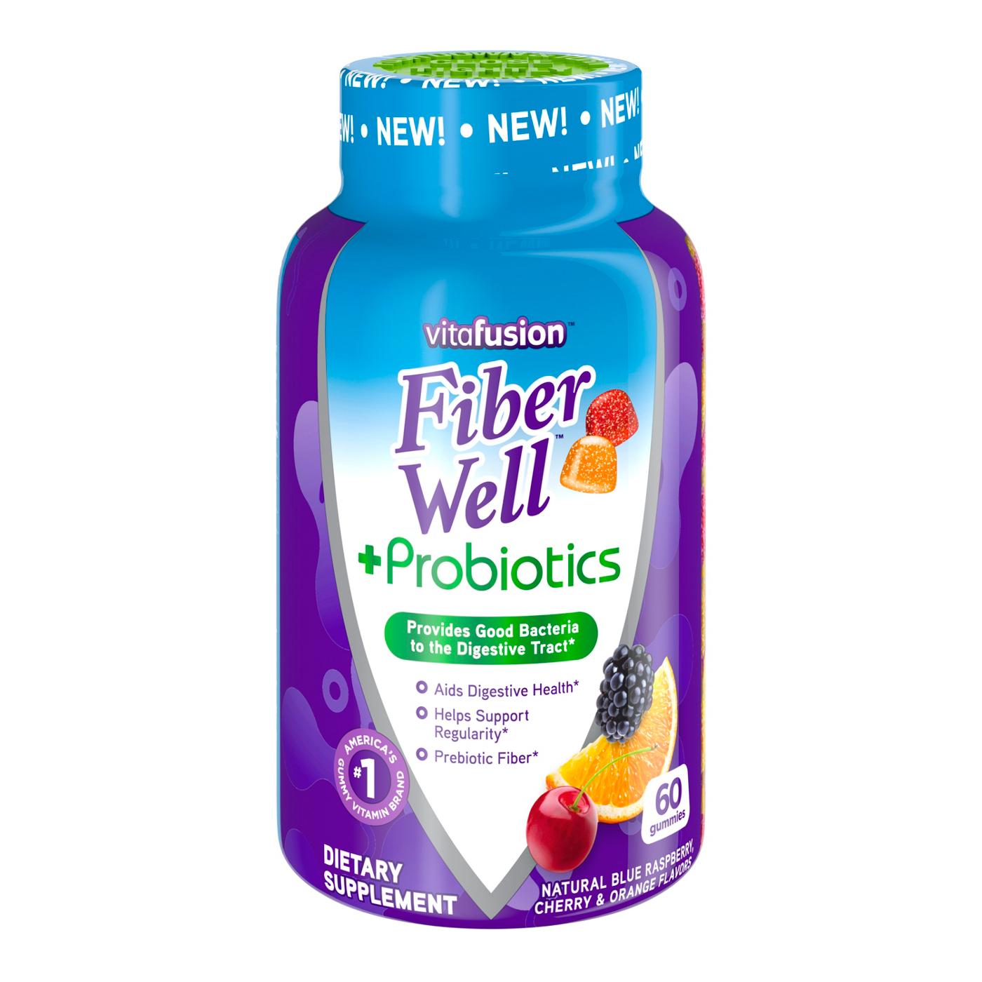 Vitafusion Fiber Well + Probiotics Gummies For Adults