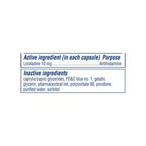 Claritin Liqui Gels Capsules 10 Mg Non Drowsy Indoor & Outdoor Allergies Relief
