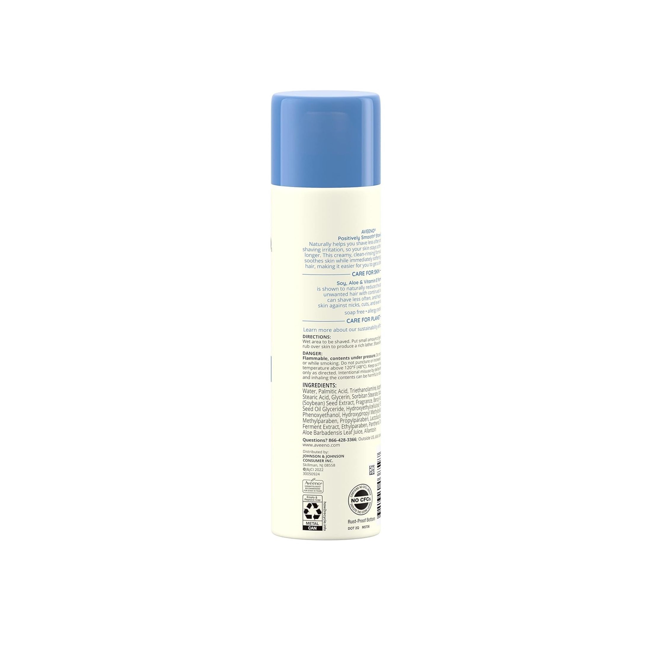 Aveeno Positively Smooth Shave Gel With Soy, Aloe & Vitamin E - Lightly Scented