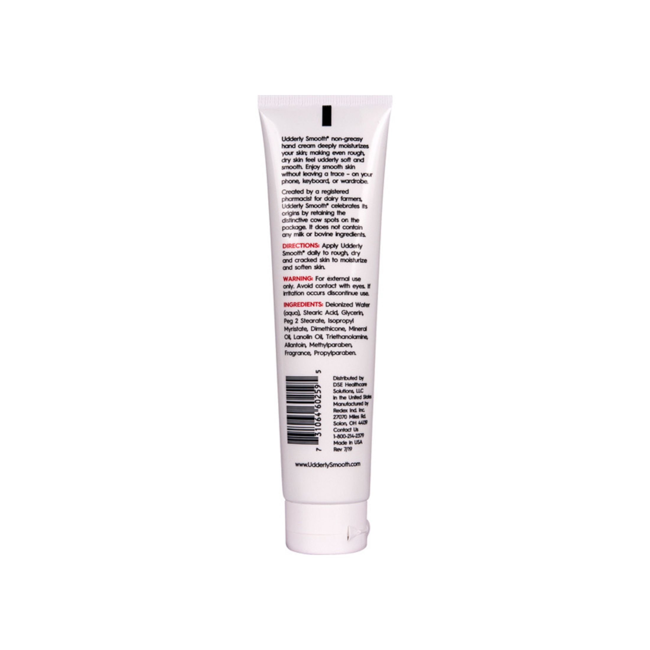 Udderly Smooth Hand Cream, Original Formula 4 Oz