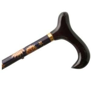 Alex Orthopedic Adjustable Travel Folding Cane Slim Line With Derby Handle - Celestial