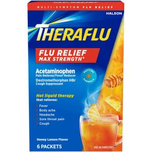 Theraflu Relief, Multi Symptom, Max Strength, Honey Lemon Flavor