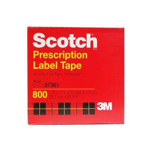 Scotch Acetate Film Prescription Label Tape Transparent,1 Roll