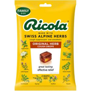Ricola Cough Drops, Original Herb, Family Size