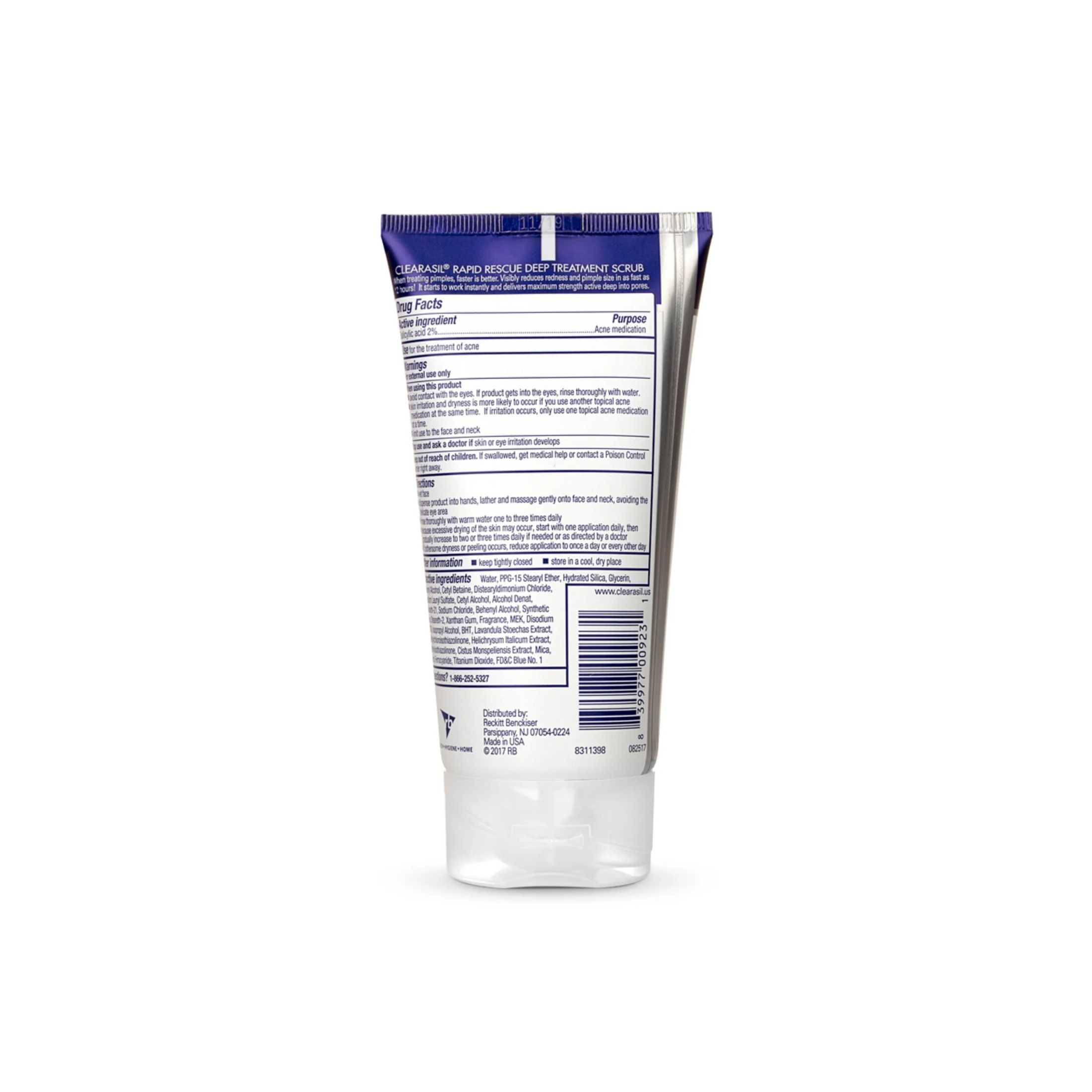 Clearasil Acne Medication, Maximum Strength, Deep Treatment Scrub 5 Oz