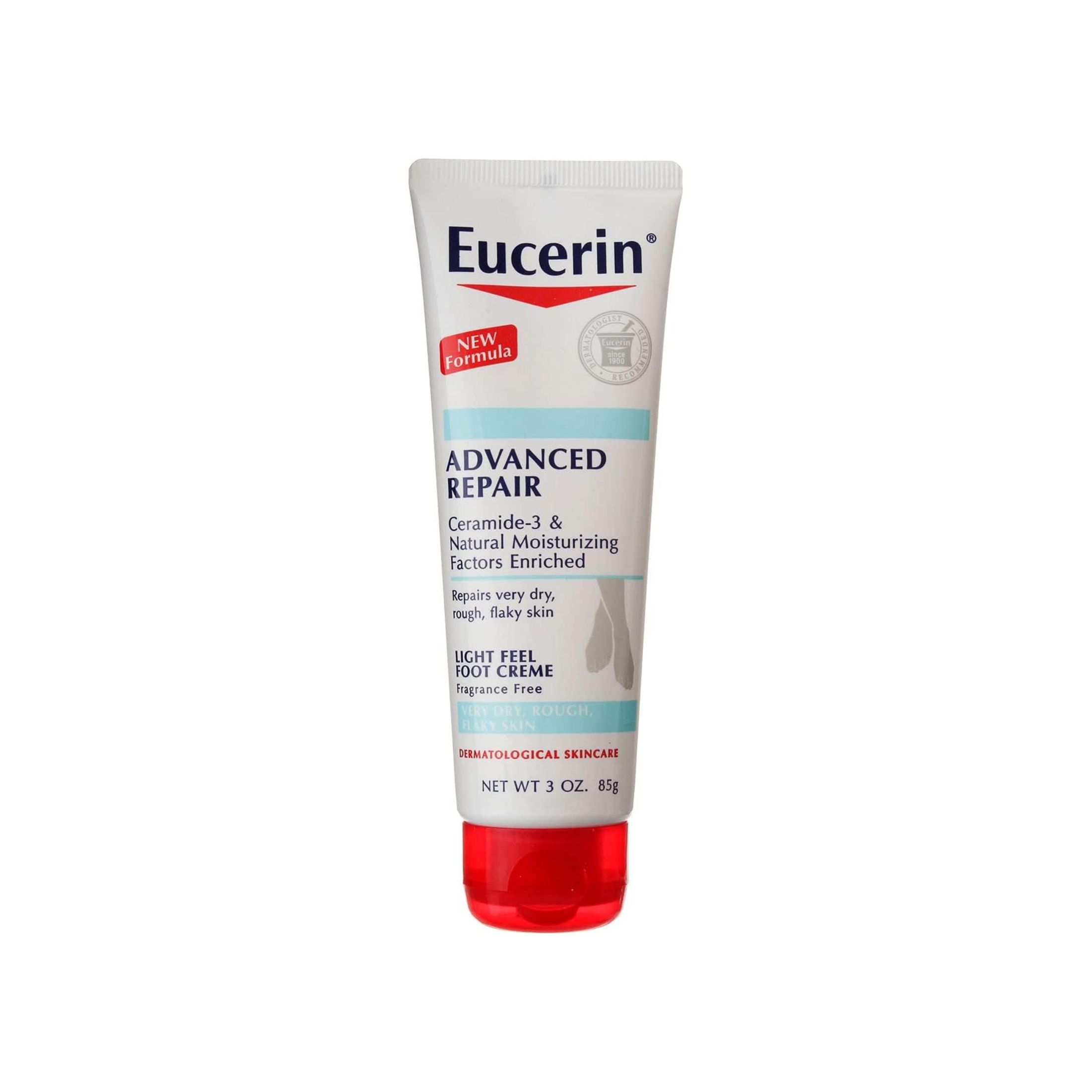 Eucerin Intensive Repair Foot Cream, Fragrance Free, 3 Oz