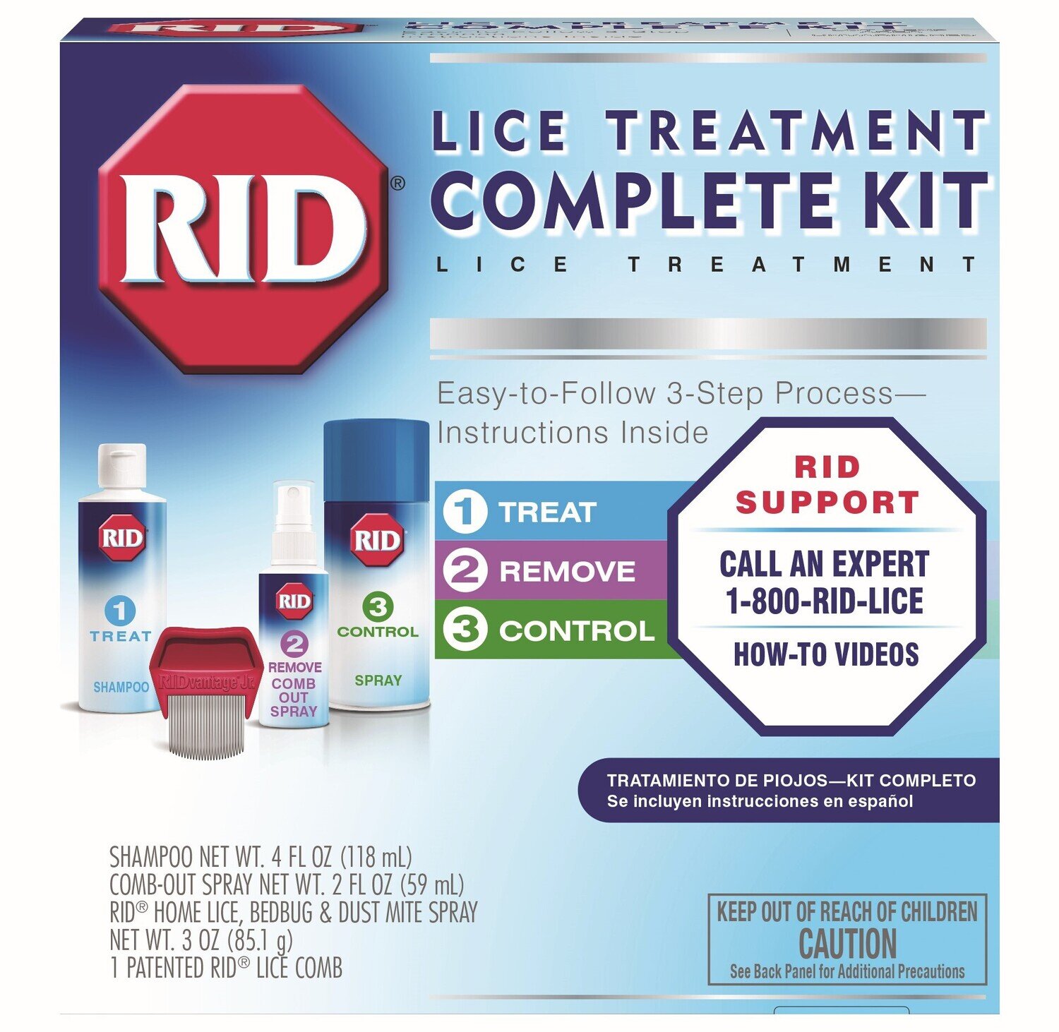 Rid Lice Treatment Complete Kit - 9 Fluid Ounce