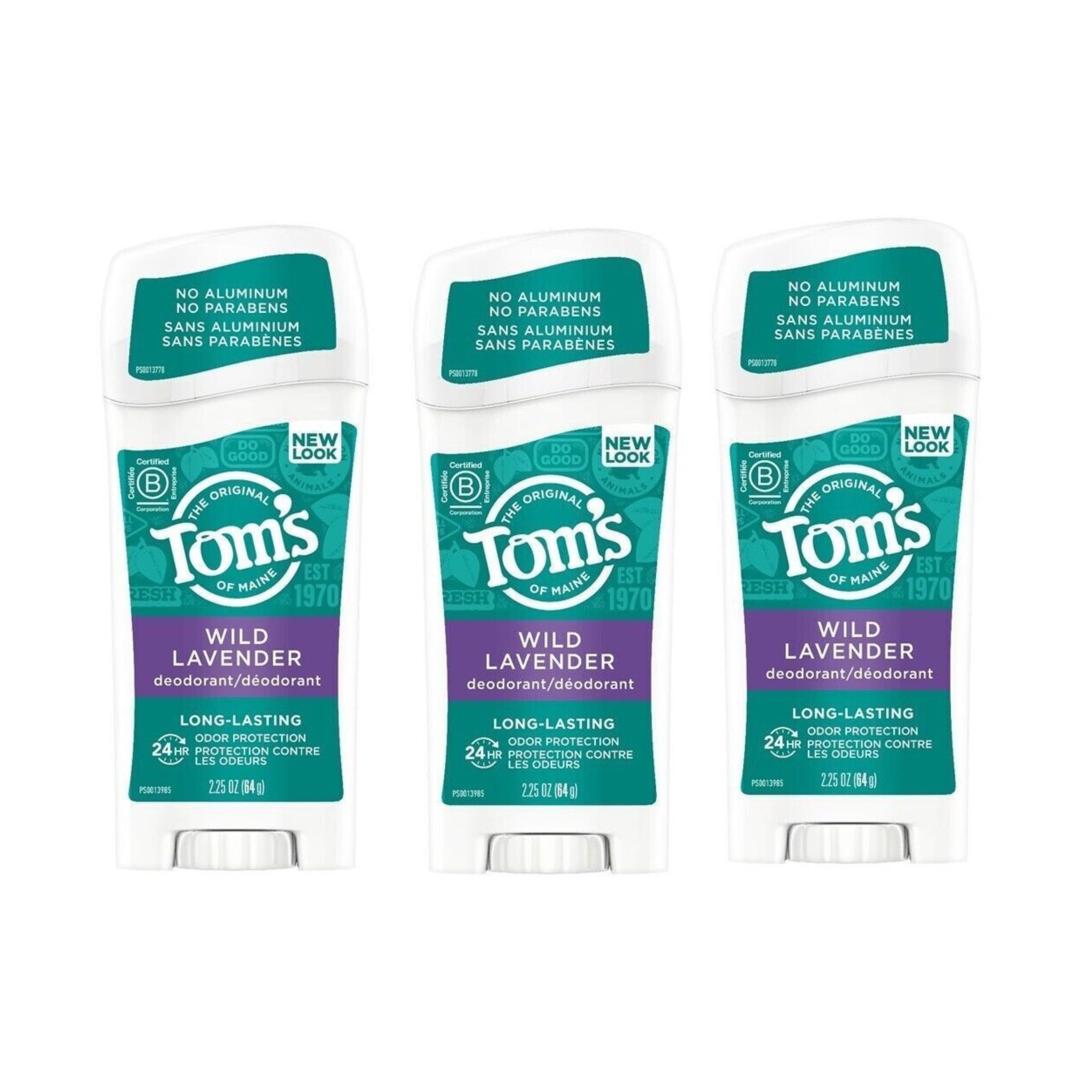Tom's of Maine Long Lasting Unscented Natural Deodorant Stick - 2.25oz