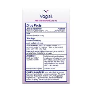 Vagisil Wipes, Medicated, Maximum Strength, Anti Itch