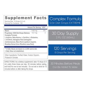 Creative Bioscience 1234 Diet Drops With hCG, 2 Fl Oz