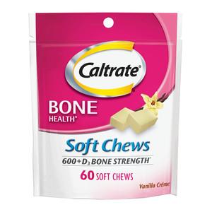 Caltrate Soft Chews 600 Plus D3 Calcium Vitamin D Supplement