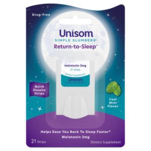 Unisom Simple Slumbers Melatonin, 3 Mg, Cool Mint Flavor