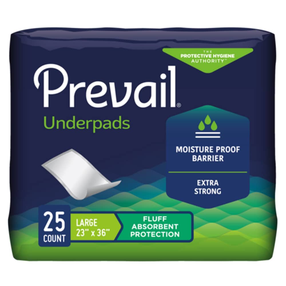 Prevail Fluff Incontinence Underpads Large