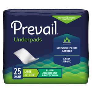 Prevail Fluff Incontinence Underpads Large