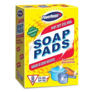 PowerHouse Soap Pads, Heavy Duty Steel Wool