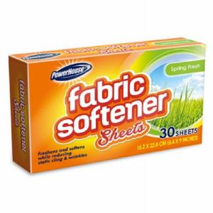 PowerHouse Fabric Softener Dryer Sheets, Spring Fresh Scent, 30-ct