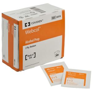Kendall Alcohol Preps Pads Webcol - 200 / Box