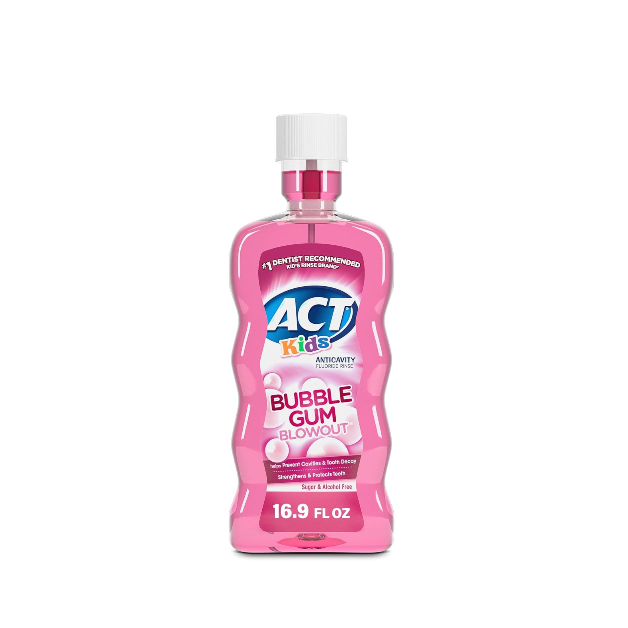 Act Kids Anticavity Fluoride Rinse Bubblegum Blowout 16.9 Oz
