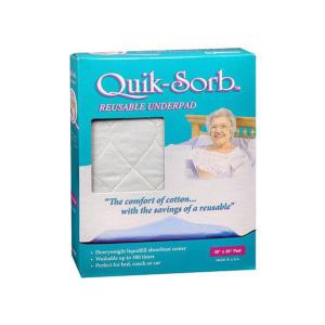 Essential Medical Supply Quik Sorb 17" X 24" Quilted Birdseye Reusable Underpad