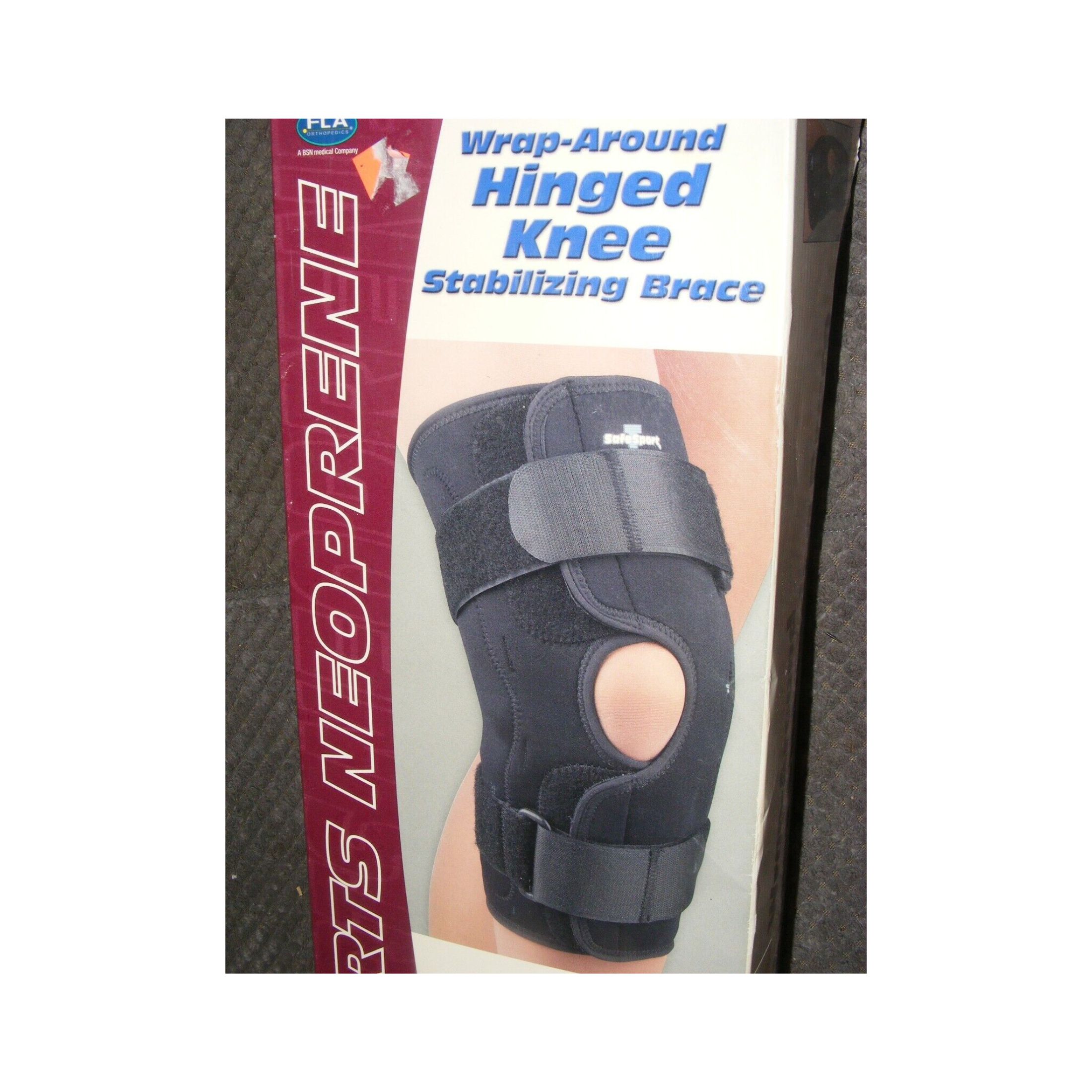 FLA Orthopedics Safe-T-Sport Wrap Knee Brace (Large Fits 18-19)