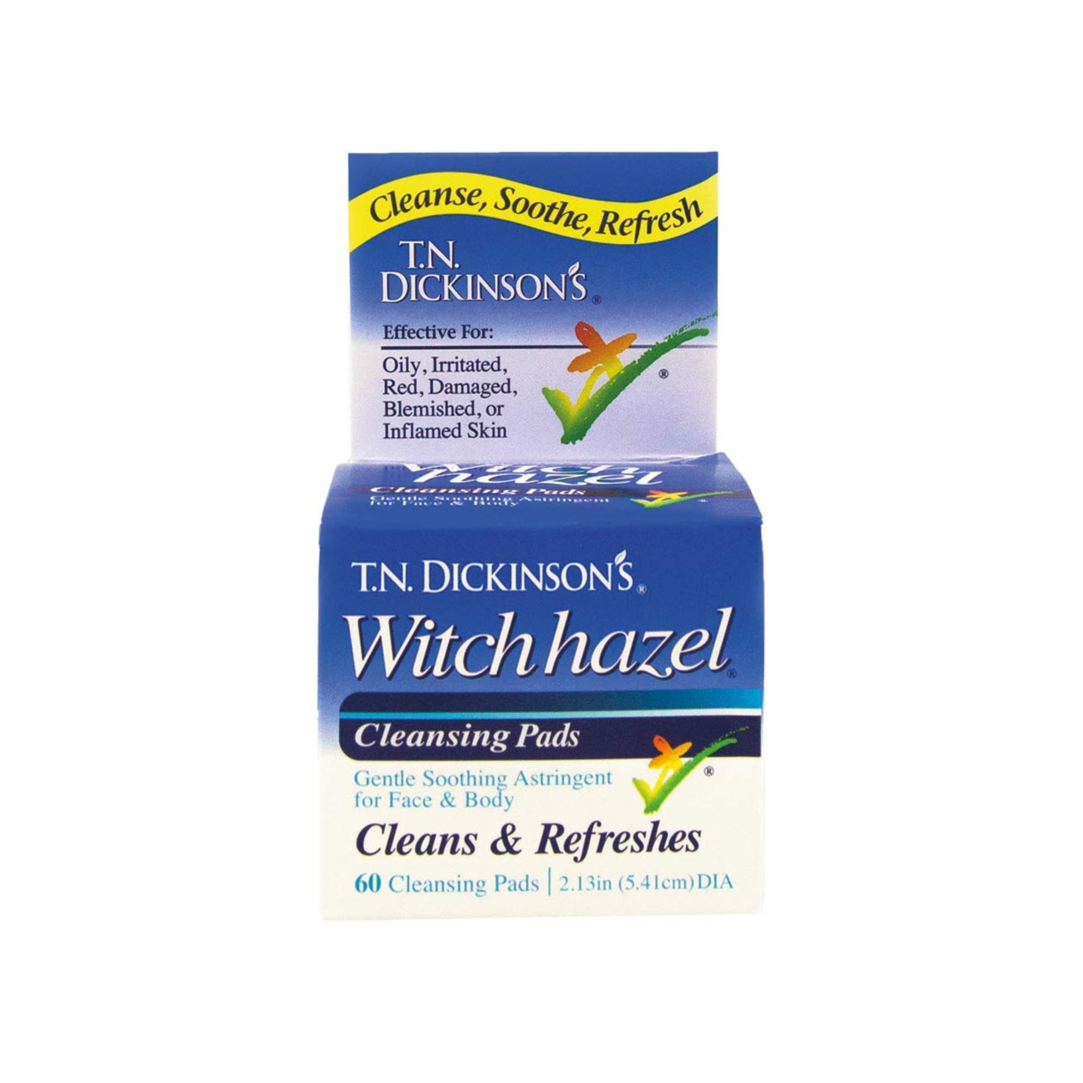 T.N. Dickinson's Brands, Witch Hazel Cleansing Pads, 60 Pads