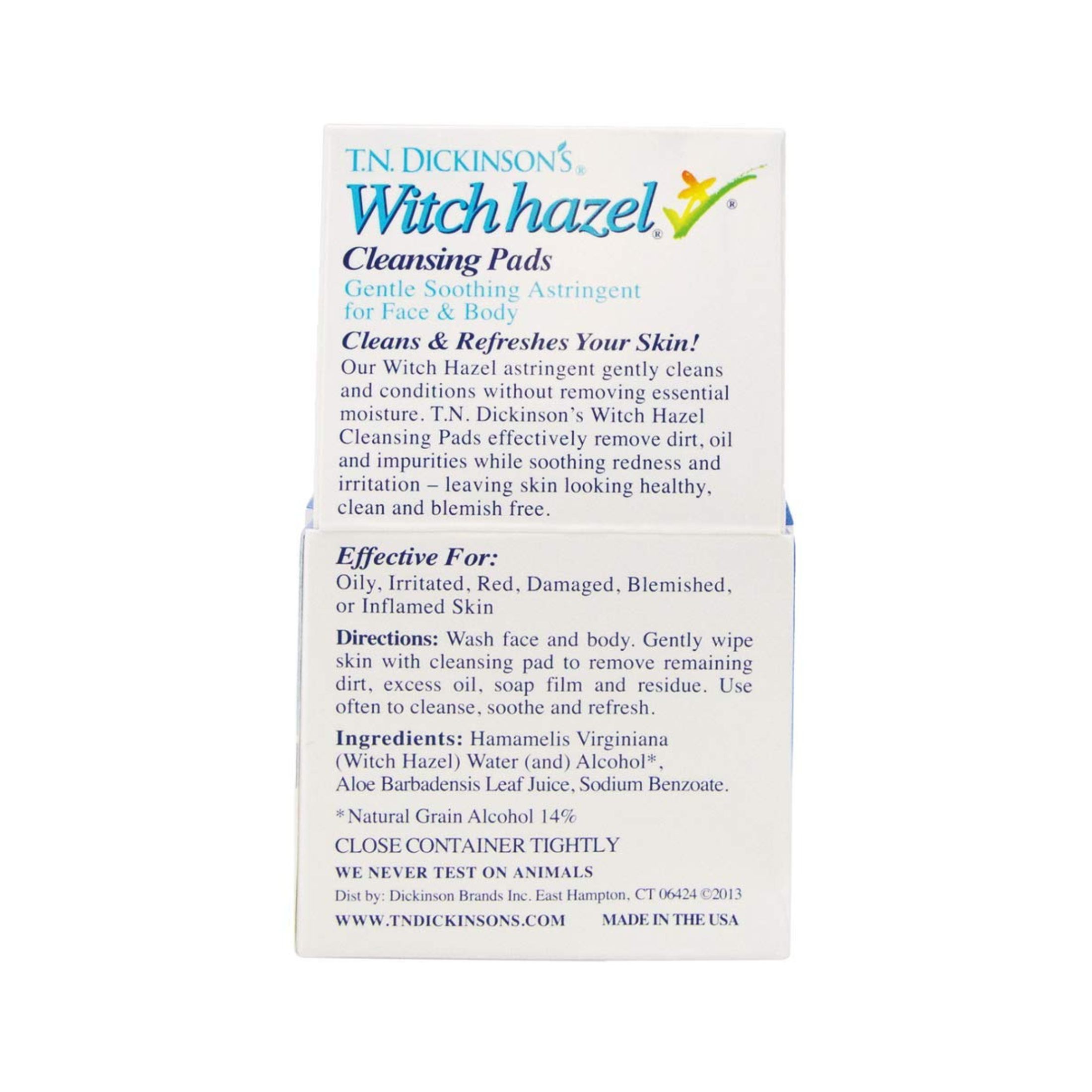T.N. Dickinson's Brands, Witch Hazel Cleansing Pads, 60 Pads
