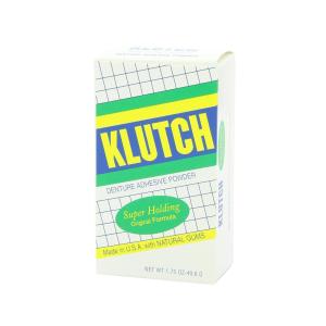 Klutch Denture Adhesive Powder Super Hold 1.75 Oz