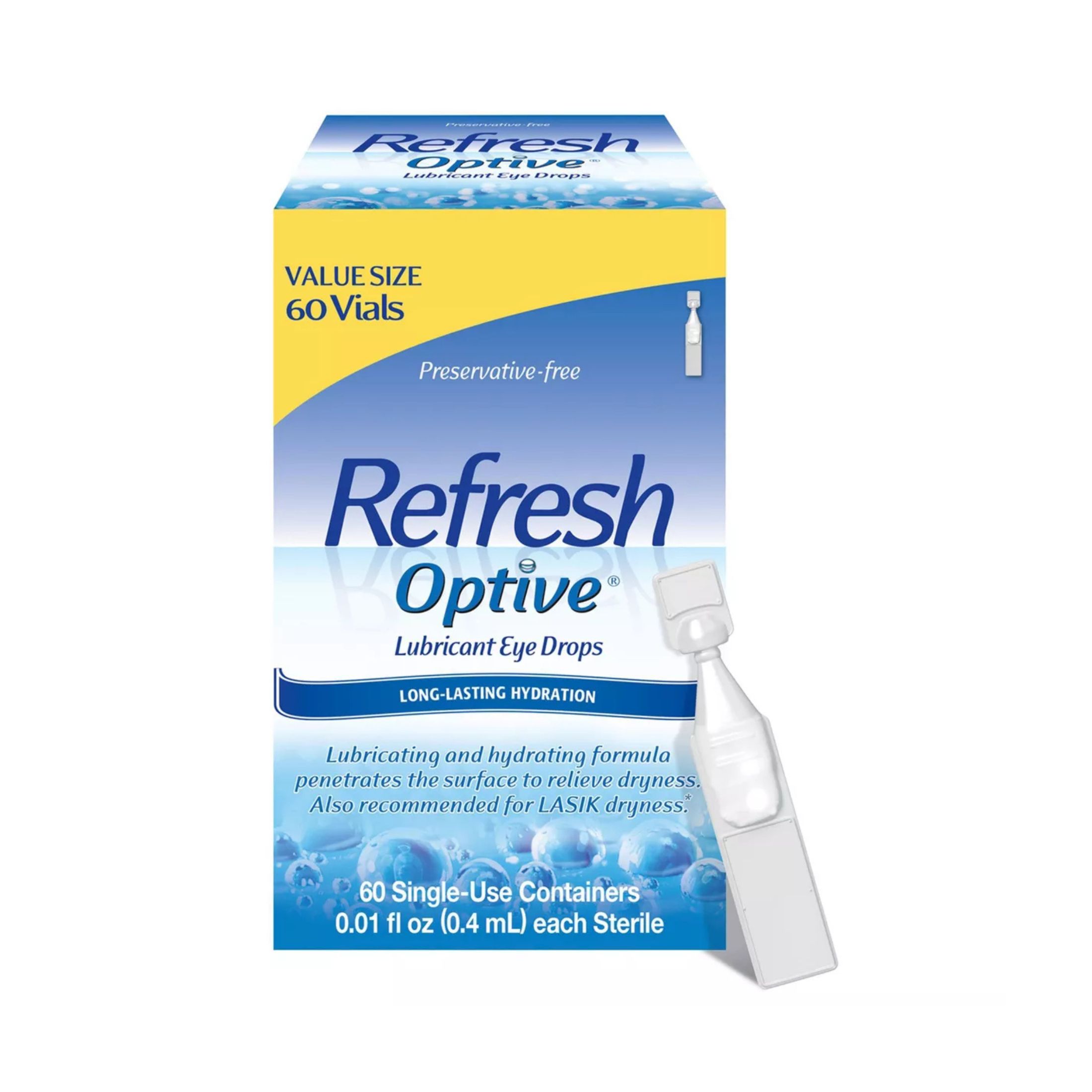 Refresh Optive Lubricant Eye Drops - 60ct