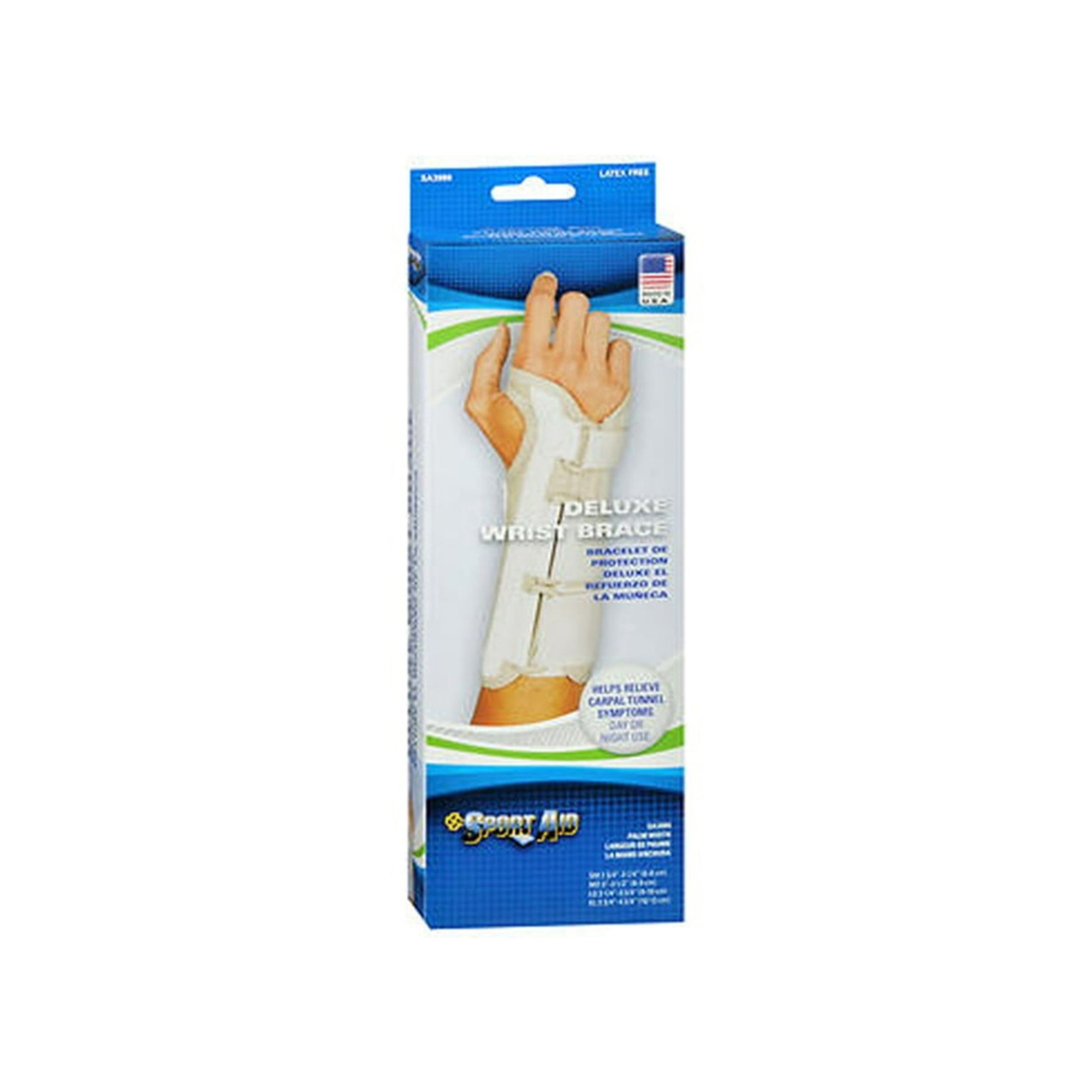 Sport Aid Deluxe Wrist Brace Large Right - 1 Ea