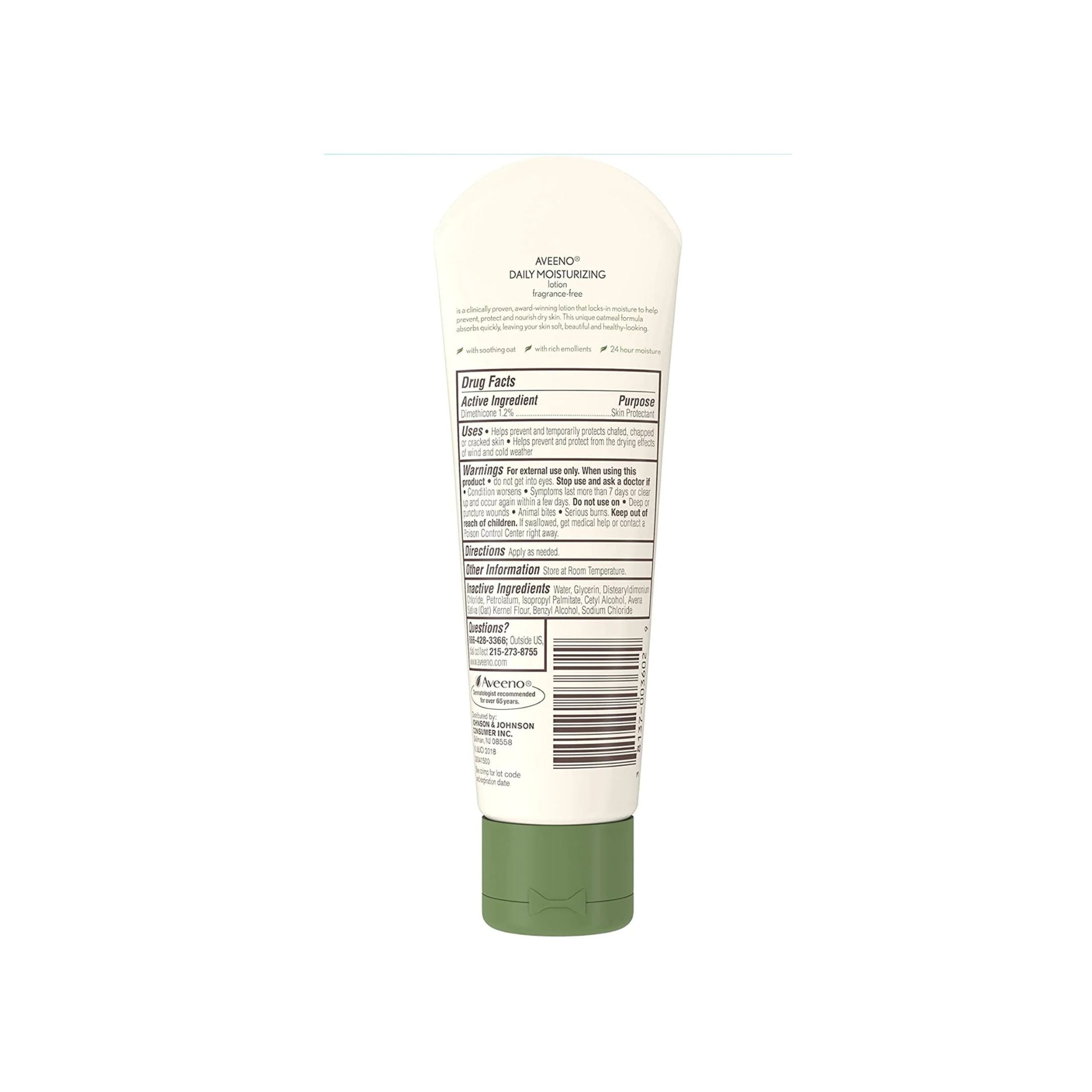 Aveeno Daily Moisturizing Body Lotion With Soothing Oat And Rich Emollients To Nourish Dry Skin, Fragrance-Free, 2.5 Fl. Oz