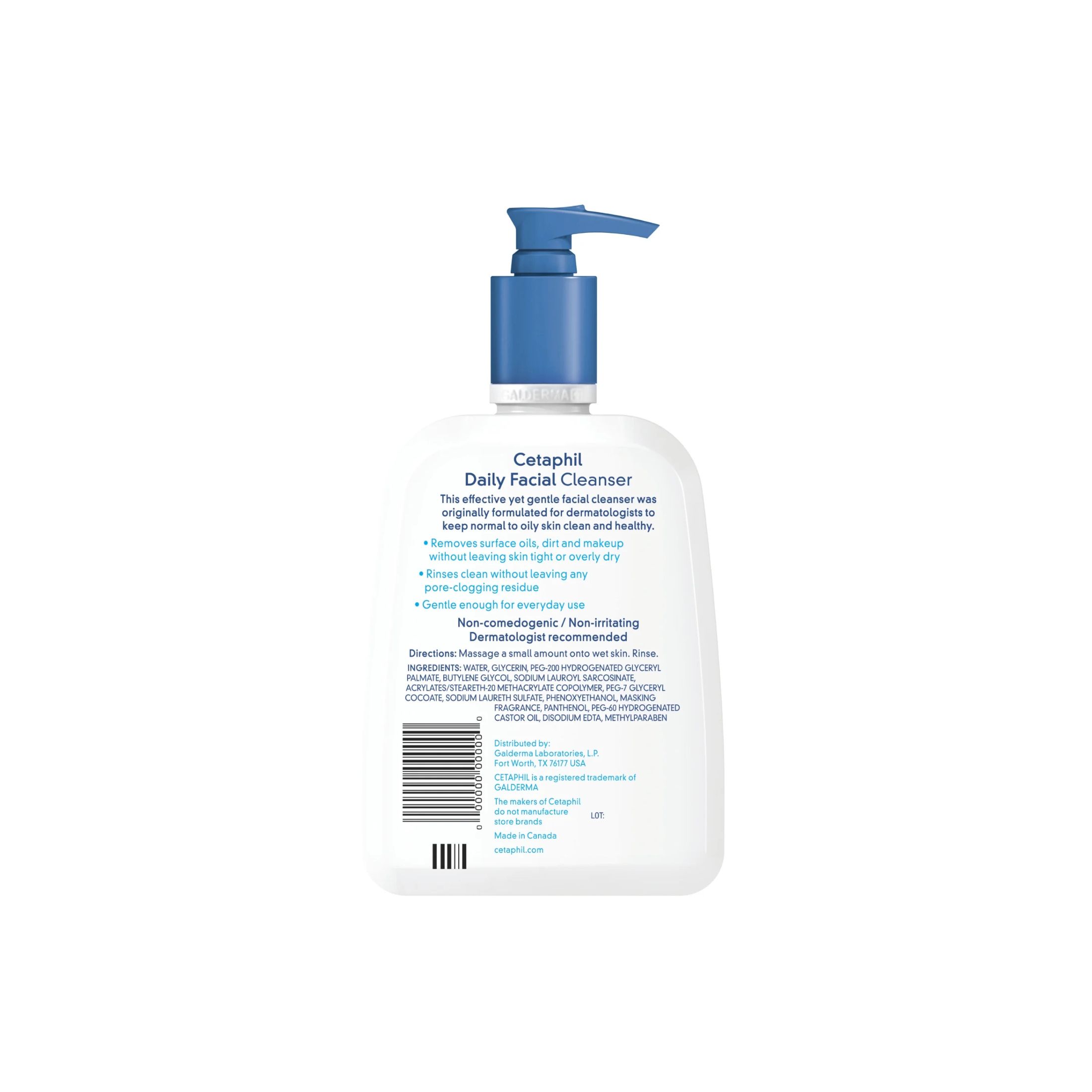 Cetaphil Facial Cleanser Daily Face Wash For Normal To Oily Skin 16oz