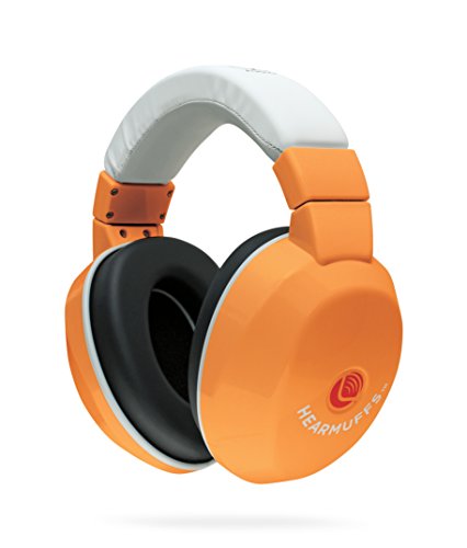Lucid Audio HearMuffs Kids Hearing Protection Orange/White
