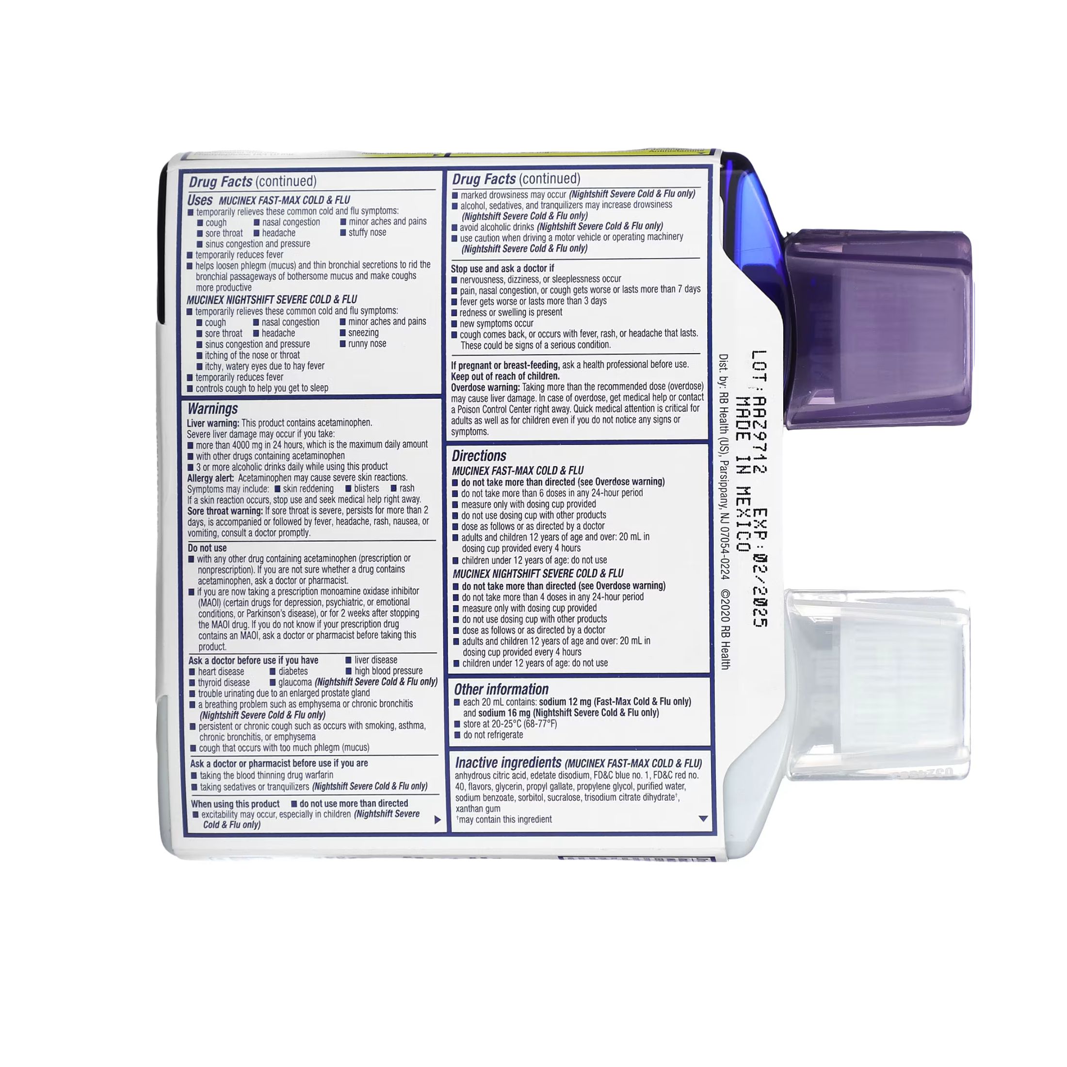 Mucinex Cold & Flu Pack, Day & Night, Maximum Strength