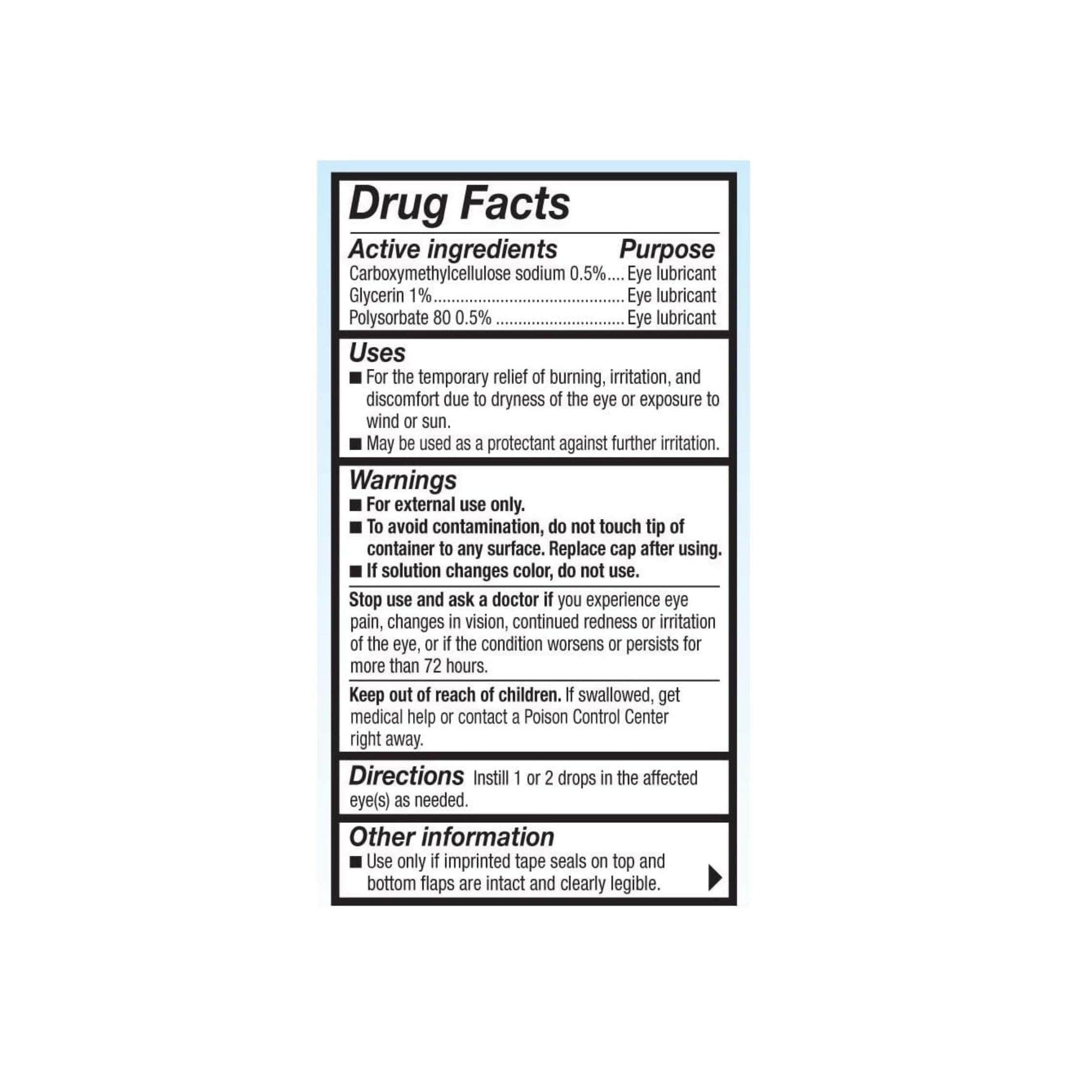 Refresh Optive Advanced Lubricant Eye Drops, 0.33 Fl Oz, Twin Pack