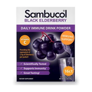 Sambucol Daily Immune Drink Powder, Black Elderberry