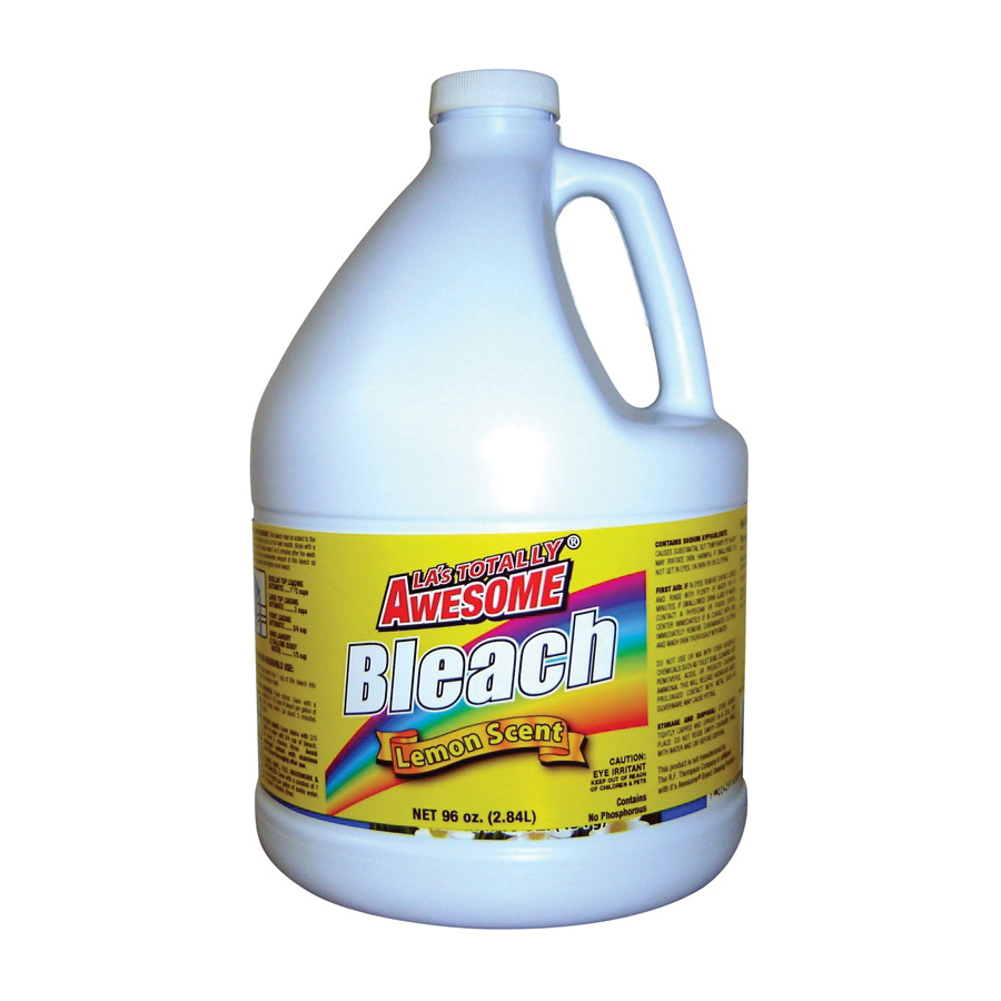 LA's TOTALLY AWESOME Bleach Liquid Lemon Scent 96oz